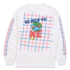 BE NICE TO ME LONG SLEEVE TEE by Blake Anderson's clothing brand BORED TEENAGER