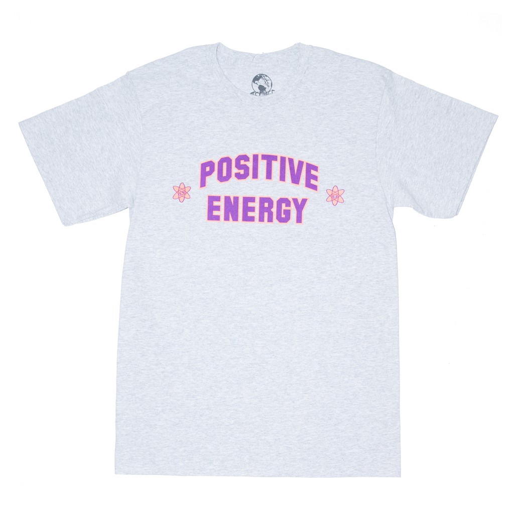 POSITIVE ENERGY TEE - ASH by Blake Anderson's clothing brand Teenage aka Bored Teenager